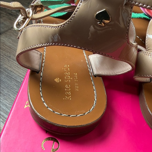 Kate Spade Columbus Floral Embellished Gladiator Sandals - Size 8.5 - Picture 5 of 9